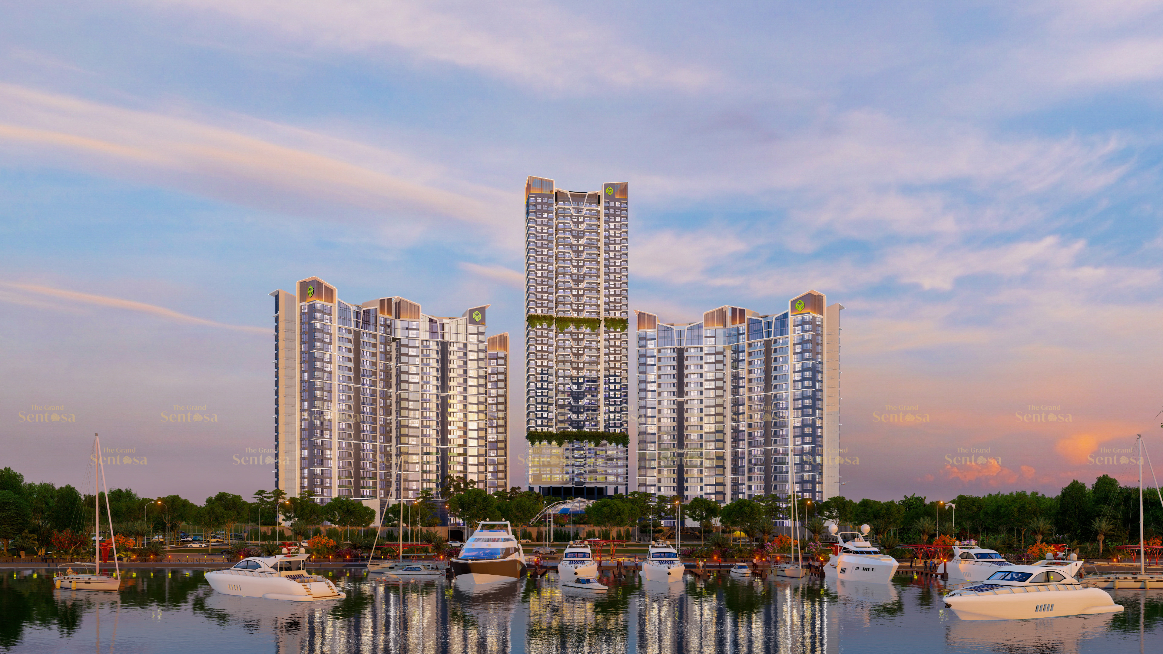 The Grand Sentosa - Tổng thể dự án - Hoàng hôn