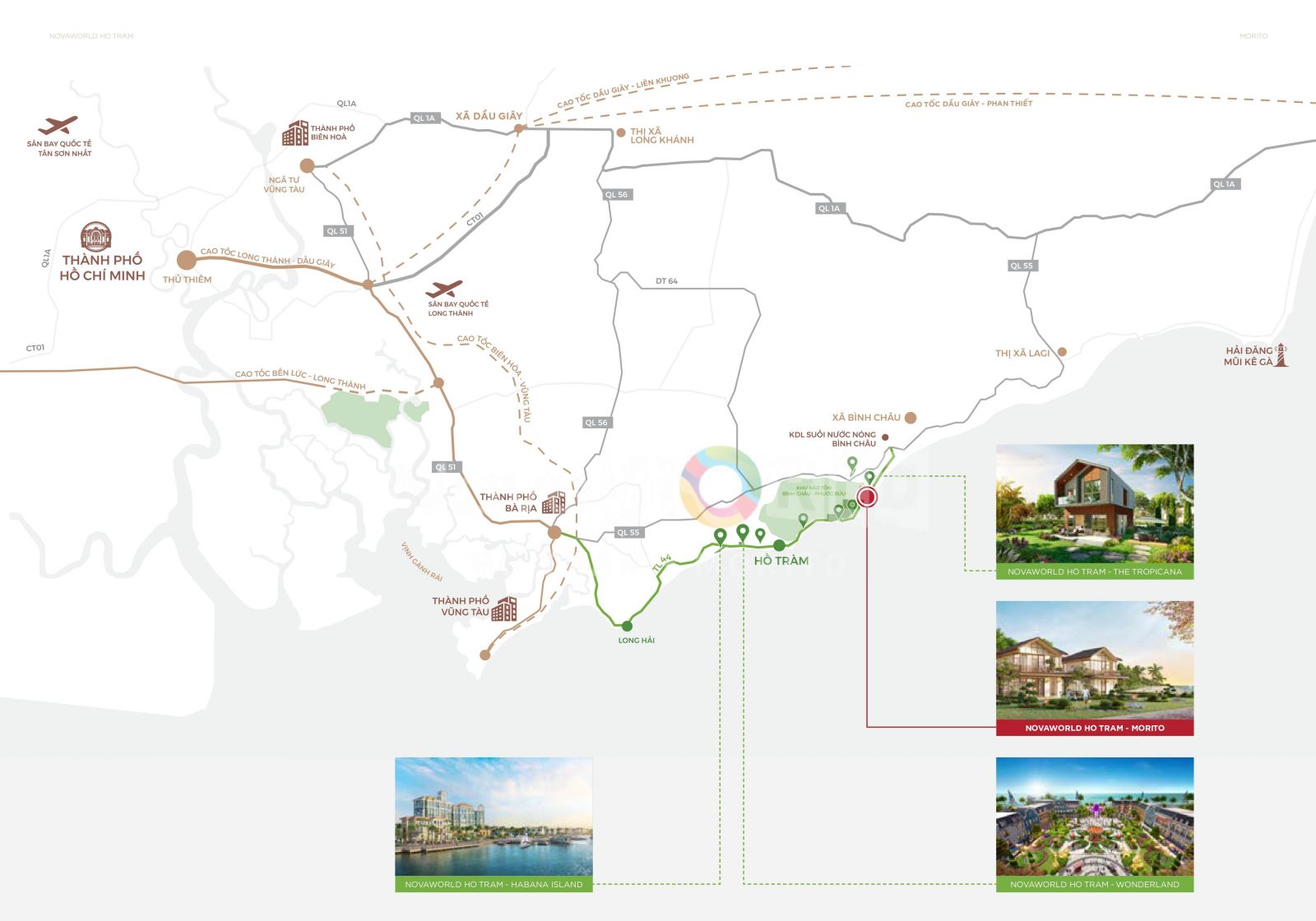 VỊ TRI MORITO NOVAWORLD HO TRAM